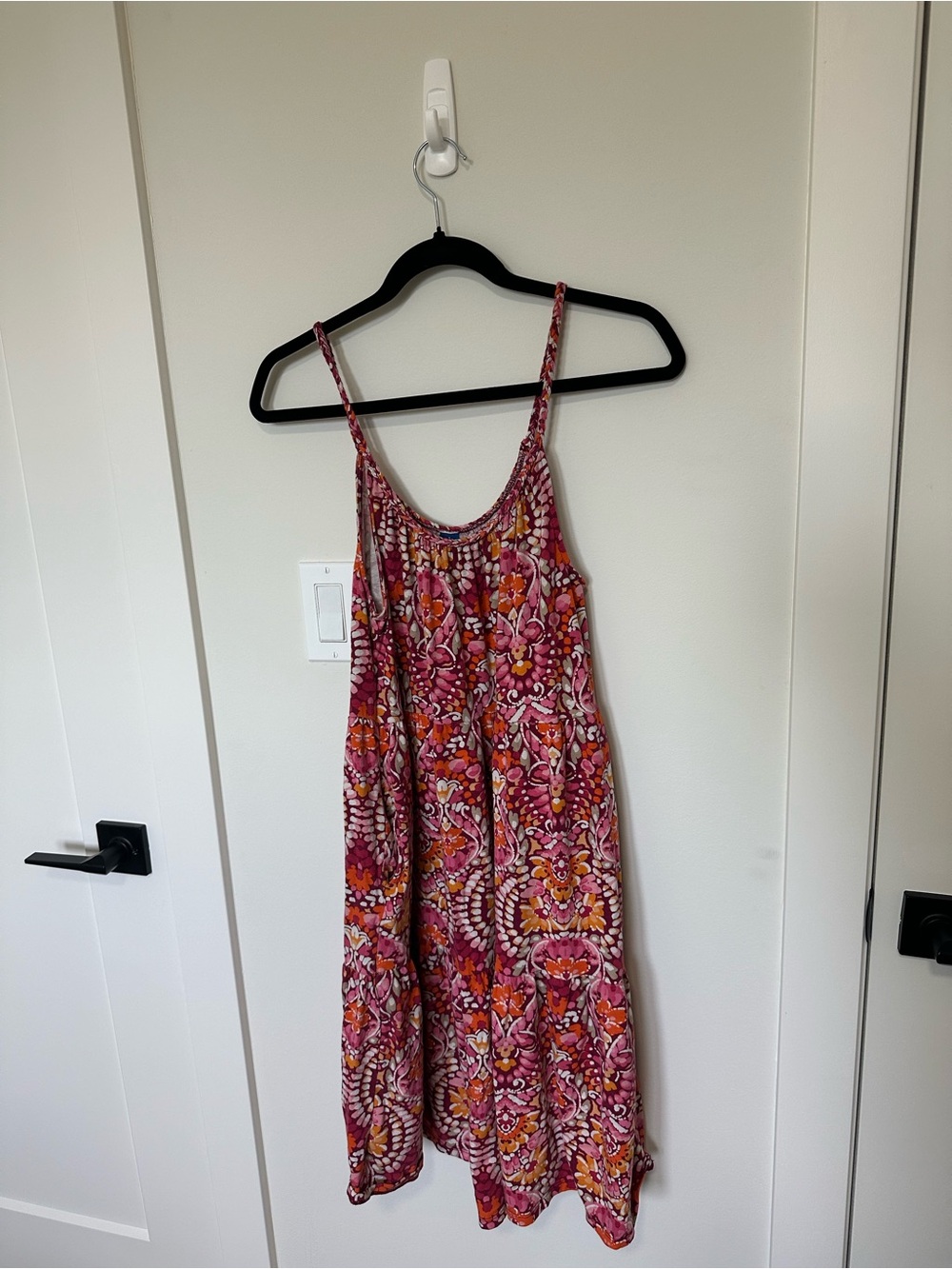 Old Navy Pink and Orange Braided-Trim Dress